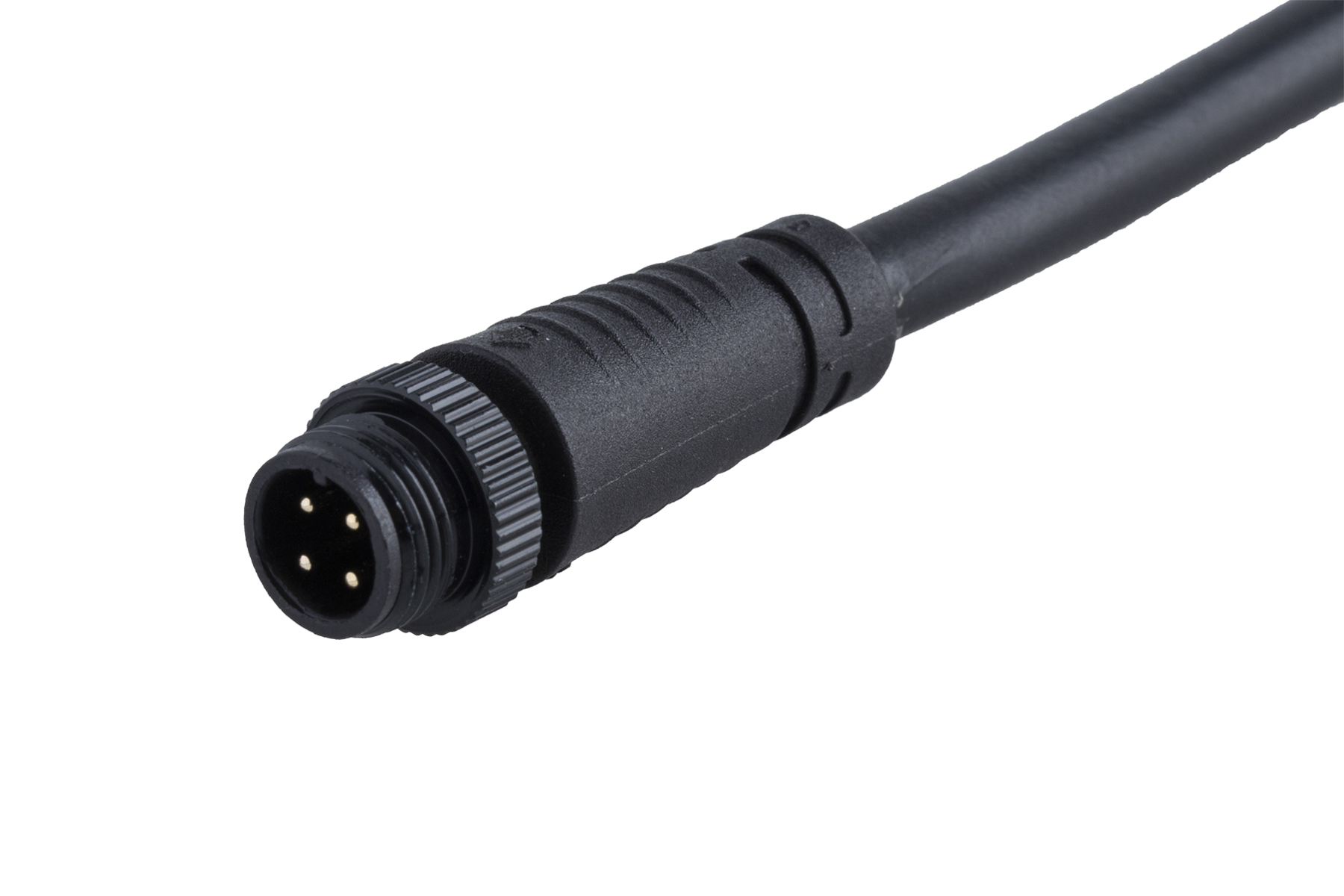 M12插針端連接器2~8芯(金屬螺帽)