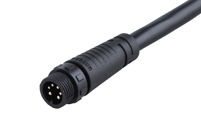 M12插針端防水連接器2~8芯