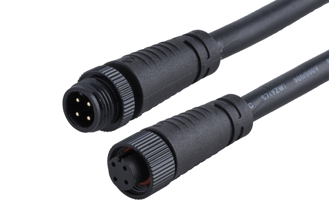 M12防水連接器2~8芯(金屬螺帽)